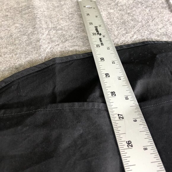 Carbon 38 Oversized Button Up Shirt Womens M Black Long Sleeve Stretch Cotton - Picture 10 of 11